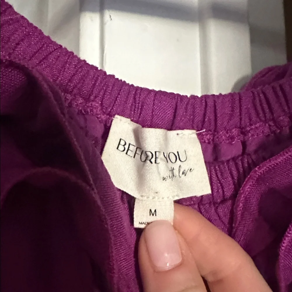 Purple Ruffle Dress - Picture 1 of 3